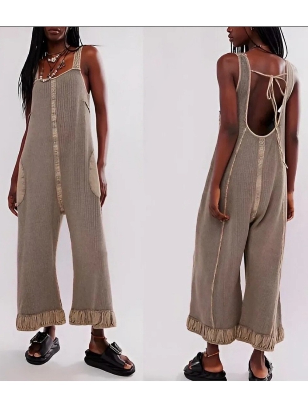 Free People / We The Free thermal waffle overall